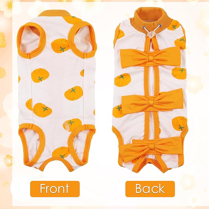 DENTRUN Cat Surgery Recovery Suit Anti Licking Spay Snuggly Vest, Pet Surgical Recovery Shirt After Surgery for Male Female Cat Small Dog Cone E-Collar Alternative-PawvioPets