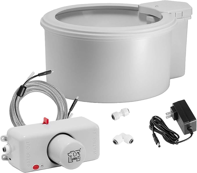 Always Full® 7" Pet Water Bowl and Wall Unit Bundle – Self-Refilling, Clean Filtered Water, Easy Home Connection, App-Enabled Hydration Tracking, Cat and Dog Water Bowls-PawvioPets