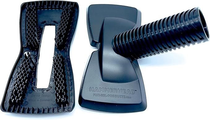 Buff Brite Fur-EEL Hammerhead Pet Hair Remover | Vacuum Attachment for Cars, Stairs & Couches | Removes Sand, Lint & Pet Hair | Compatible with Most Brands-PawvioPets
