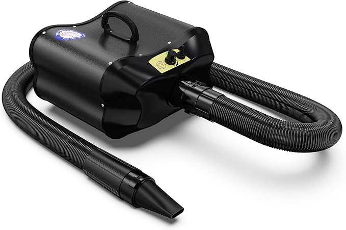 Flying Pig Double Motor High Performance Dog Pet Grooming Dryer (Black)-PawvioPets