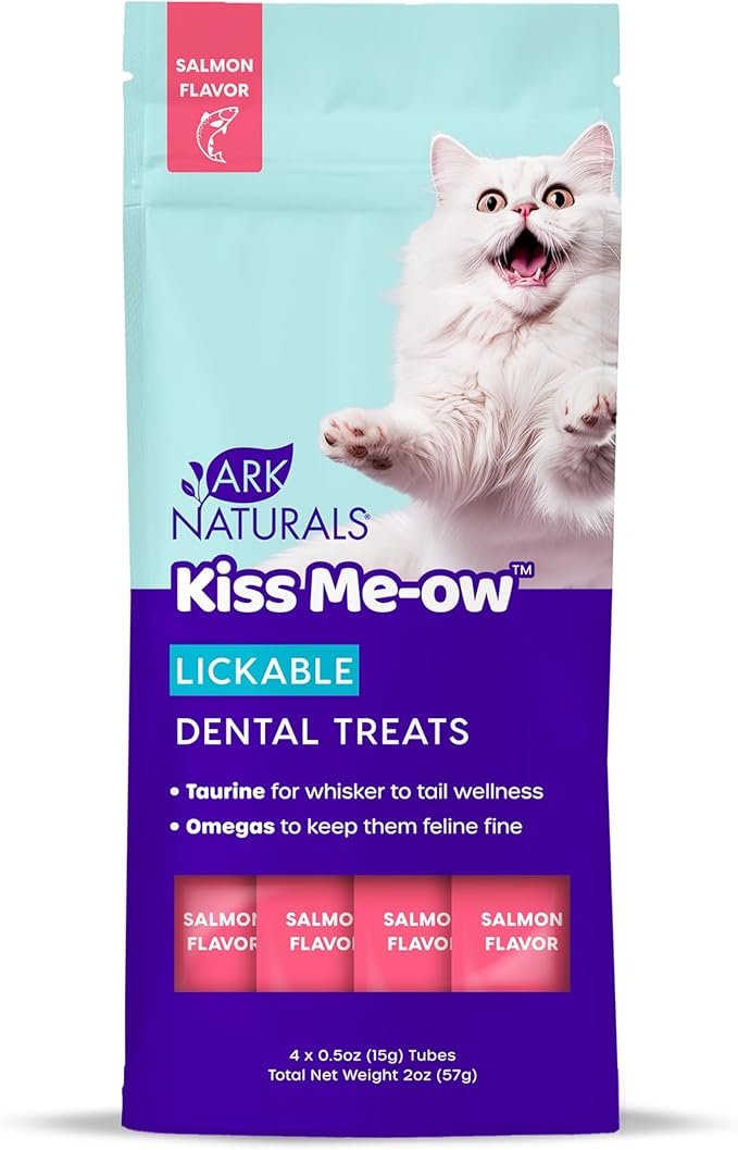Ark Naturals, Kiss Me-Ow Lickable Salmon, 2 oz-PawvioPets