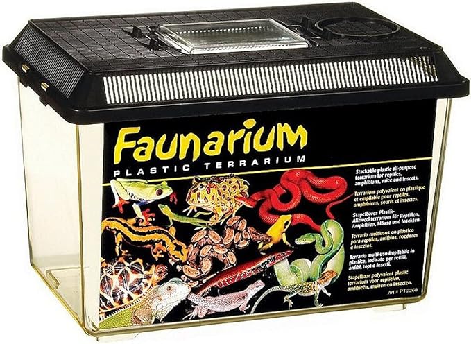 Exo Terra Faunarium, Plastic Reptile Terrarium, Medium, PT2260-PawvioPets