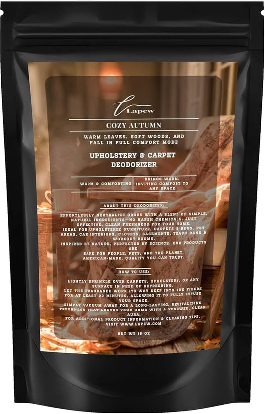 Cozy Autumn Carpet Freshener Powder: Powerful Odor Eliminator for Home, Upholstery Deodorizer, Carpet Deodorizer, Pet Urine, Cat Litter Box - Perfect Autumn Fragrance-PawvioPets