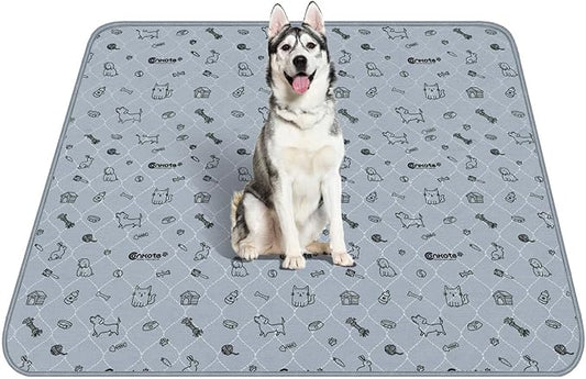 Conkote 72"x72" Washable Pee Pads for Dog Extra Large, Reusable Pee Pads Thick and Heavy Absorbency, Dog Playpen Mat Waterproof Puppy Training Pads for Playpen, Crate, Floor, Bed, Sofa, 1 Pack-PawvioPets