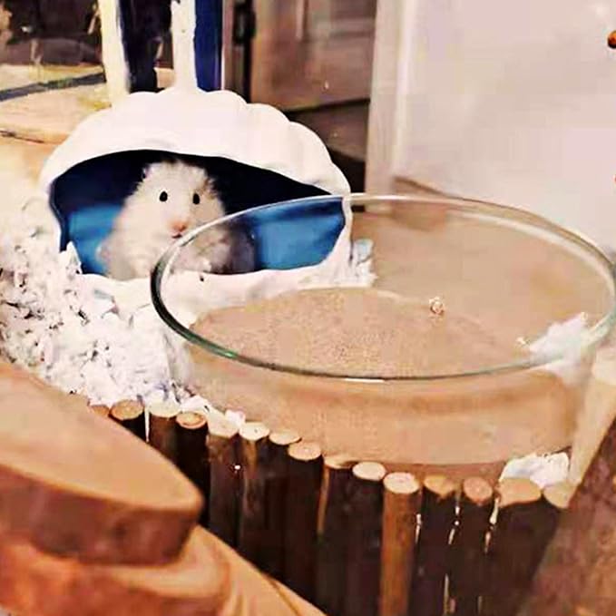 DR.DUDU Hamster Bath Sand, 12lb Dust Free Desert Sand or Potty Litter Sand for Hamster Chinchillas Gerbil Syrian Mice Small Animals (Beige)-PawvioPets