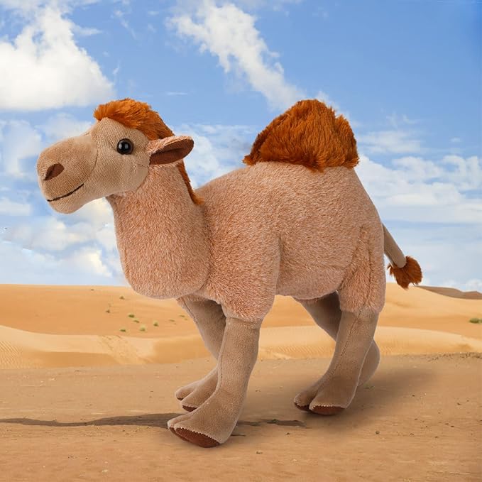 Camel Plush Toy, Stuffed Animal Plushie Doll, Soft Fluffy Like Real Desert Animals Hugging Toy - Present for Every Age & Occasion-PawvioPets