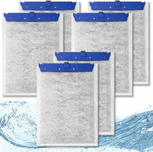 6 Pack Large Fish Tank Filter Cartridges Compatible with Tetra Whisper Bio-Bag Filters, Turtle Tank Filter Replacement for Whisper 20i, 40i / IQ20, 30, 45, 60 / PF20, 30, 40, 60 & ReptoFilter-PawvioPets