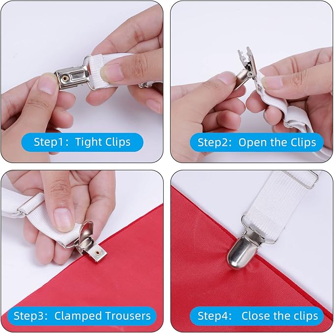 Adjustable Boot Straps Pant Stirrups Clips Boot Clips-PawvioPets