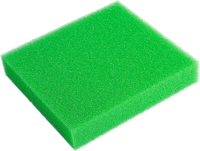 AQUANEAT Aquarium Filter Sponge Open Cell Foam Sheet Bio Sponge Filter Media Pad HMF Fish Tank Sump Divider (11" Lx 10.25" W x 2" H, Green)-PawvioPets