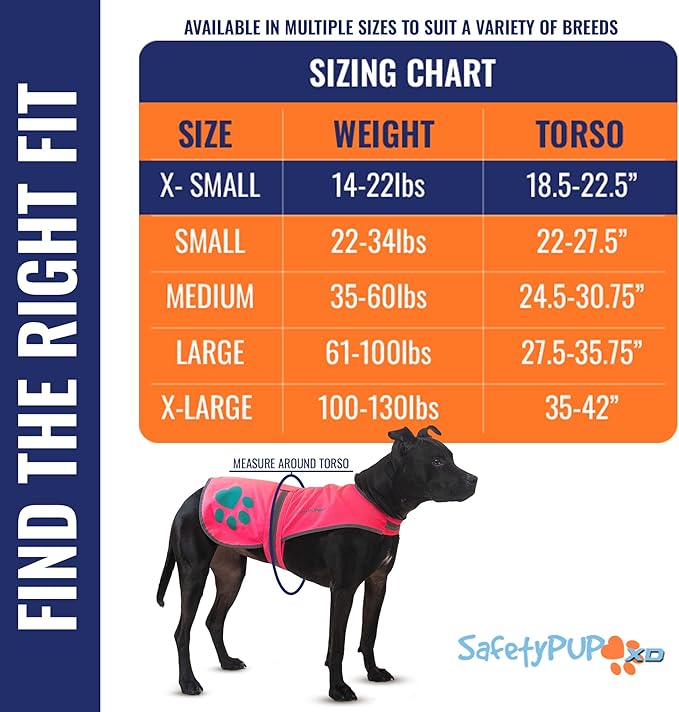 Dog Reflective Vest – Hi-Vis Fluorescent Visibility That Helps to Safeguard Your Pet On/Off Leash in Urban & Rural Areas (Pink, X-Small)-PawvioPets