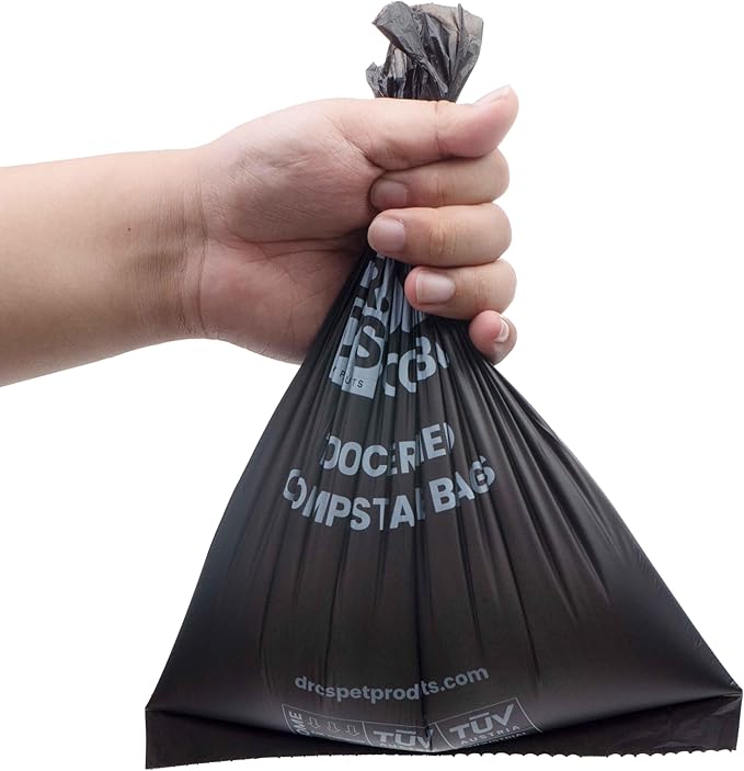 100% Certified Compostable Dog Poop Bags - Dr. C's Premium Dog Poop Bags - 270 Bags / 18 Rolls, Extra thick, Leak Proof, Unscented, Plant Based and Earth Friendly, Dispenser Included-PawvioPets