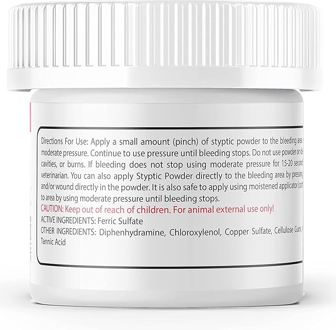 3-PK Styptic Powder for Dogs, Cats, and Birds (2 oz) by Evo Dyne | Fast-Acting Blood Stop Powder for Pets | Quick Stop Bleeding Powder for Dog Nail Clipping, Grooming, Cuts and More (3-Pack)-PawvioPets