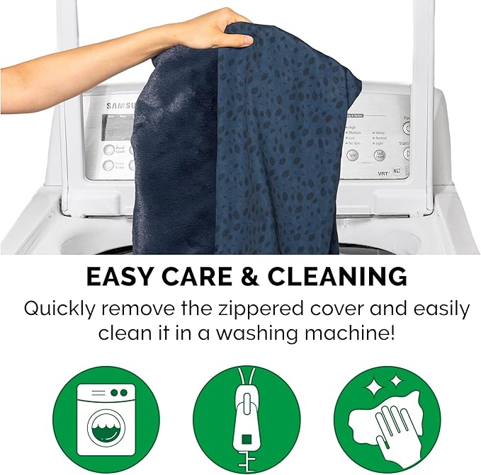 Furhaven Cooling Gel Dog Bed for Large Dogs w/ Removable Bolsters & Washable Cover, For Dogs Up to 95 lbs - Plush & Almond Print L Shaped Chaise - Blue Almonds, Jumbo/XL-PawvioPets