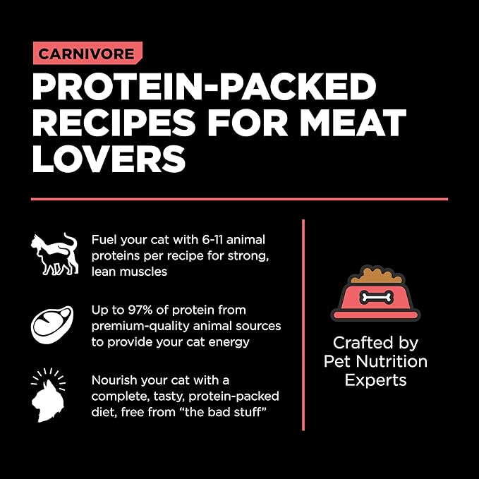 Go! Solutions Carnivore, Grain-Free, Protein Rich Dry Cat Food, Salmon and Cod Recipe, 16 lb Bag-PawvioPets