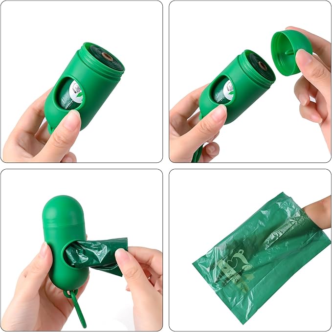 ECO-CLEAN 360 Count Dog Poop Bags with Dispenser, Leak-Proof, Lavender scented-PawvioPets