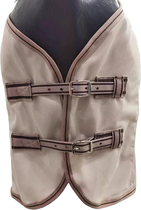 BARN & STABLE Breathable and UV Protective Tear-Resistant Mesh Horse Fly Sheet Comfy Equine Summer Sheet with Removable Web Leg Straps-PawvioPets