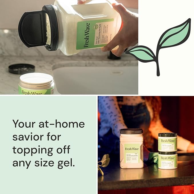 Fresh Wave Original Scent Odor Removing Gel Refill, 63 oz. | Safer Odor Absorbers for Home, Cooking, Trash, & Pets Areas | Natural Plant-Based Odor Eliminator-PawvioPets