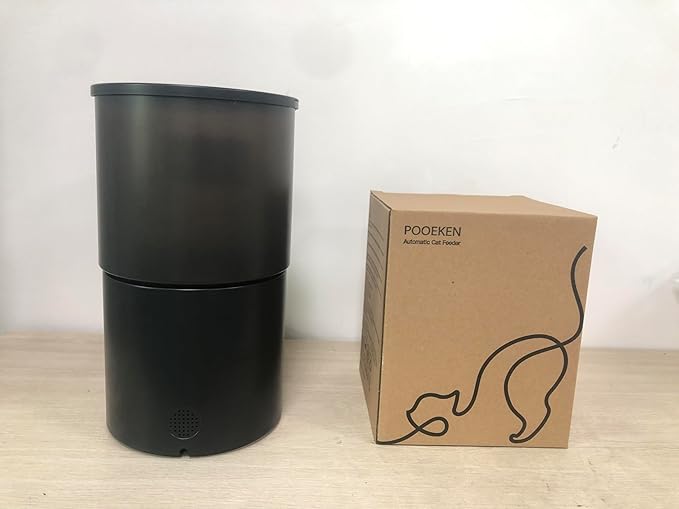 Automatic Cat Feeder Food Dispenser: 4L Timed Small Dog Dry Food Dispenser with 10s Voice - Distributeur Nourriture Chat Hund Programmable - Auto Pet Feeder with 1-6 Meals Per Day-PawvioPets