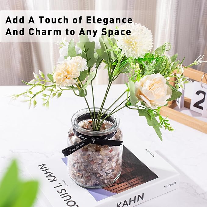 Crystal Chips Polished Crushed Quartz Vase Filler, 0.88 Lb Irregular Shaped Aquarium Gravel Rocks Carnelian Tumbled Gemstones Pebbles for Aquarium, Vase Fillers, Succulent Plants Decor-PawvioPets