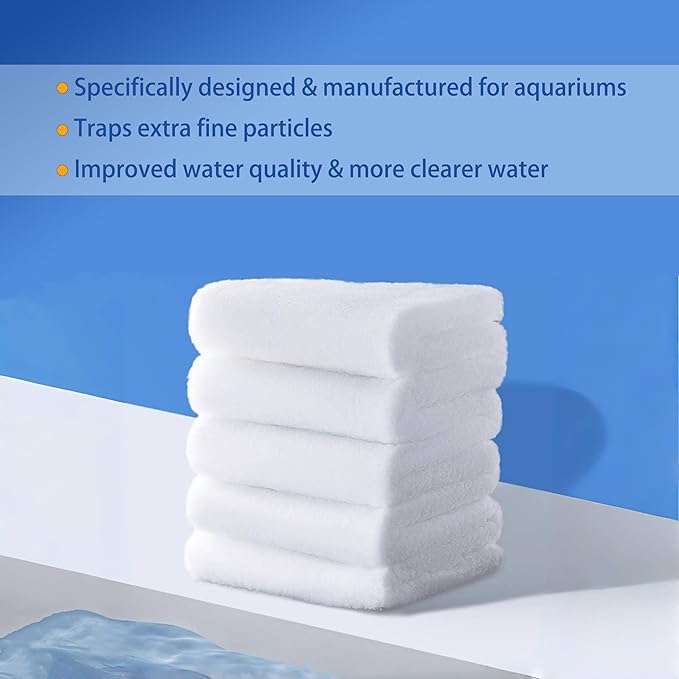Aquarium Filter Media, Newly Premium Filter Pads for Aquarium, 78.7x11.8inch,Aquarium Filter Floss for Fish Tank Sponge Pad Foam Filter Accessories for Pond-PawvioPets