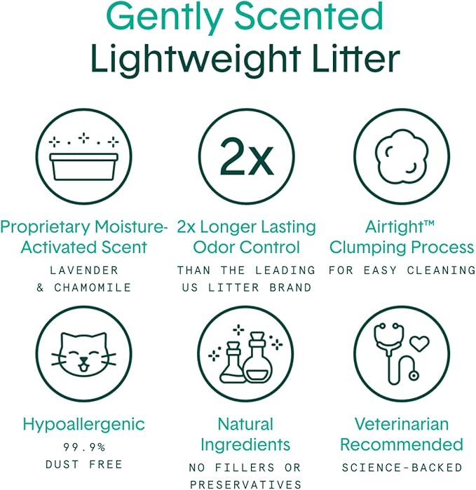 Boxie Gently Scented Cat Litter, Lightweight 30-Day Odor Control, Clumping, 6.5lb-PawvioPets