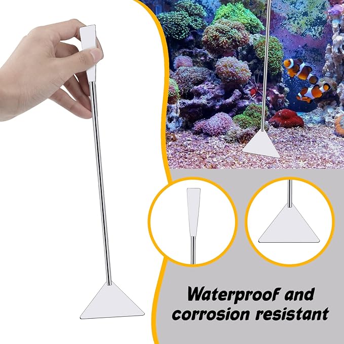 Fish Tank Cleaning Tools, 8 in 1 Aquarium Feeder Tools Kit, Aquarium Plants Cleaner, Stainless Steel Feeding-PawvioPets