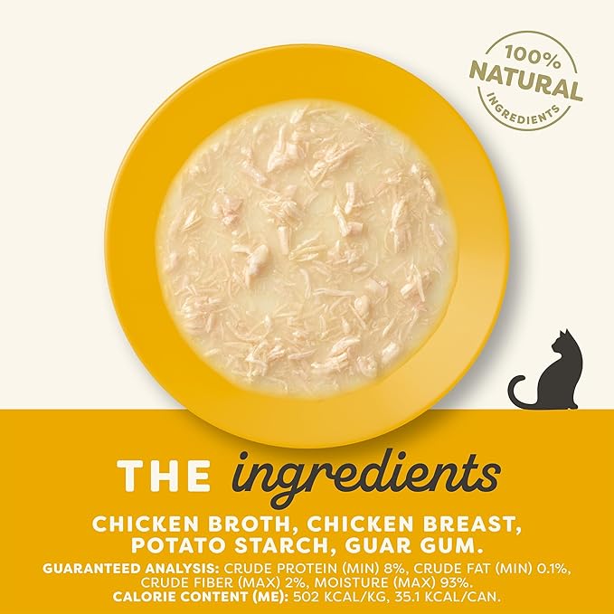 Applaws Natural Wet Cat Food in Gravy, Limited Ingredient Canned Wet Cat Food, No Additives, Made with Natural Ingredients, Chicken Breast in Gravy (24 x 2.47oz Cans)-PawvioPets