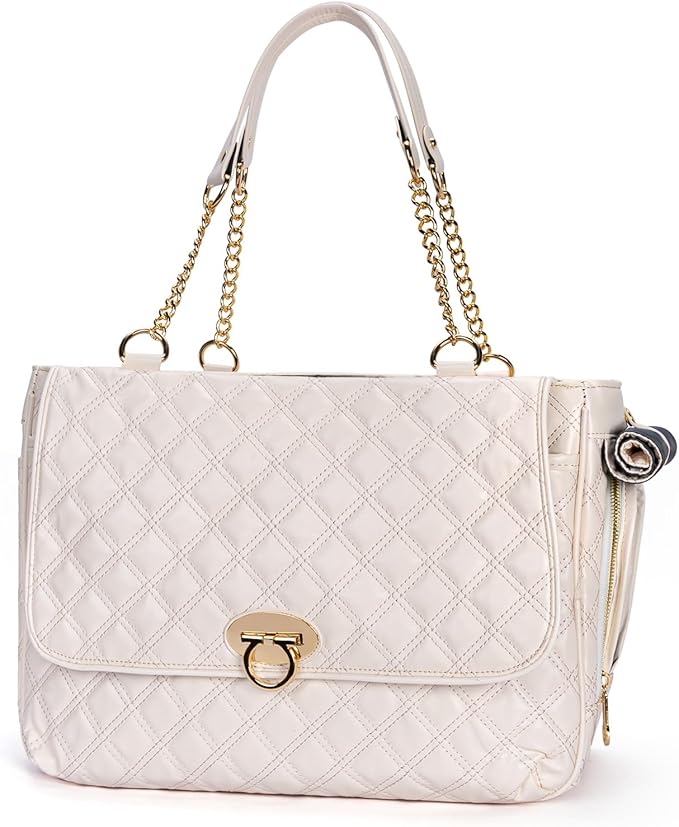 Fashion Pet Carrier Dogs Cat Small Animals Purse Bag, Leather Pet Carriers Dog Puppy Kitten Tote Travel Handbag TSA Airline-Approved-PawvioPets