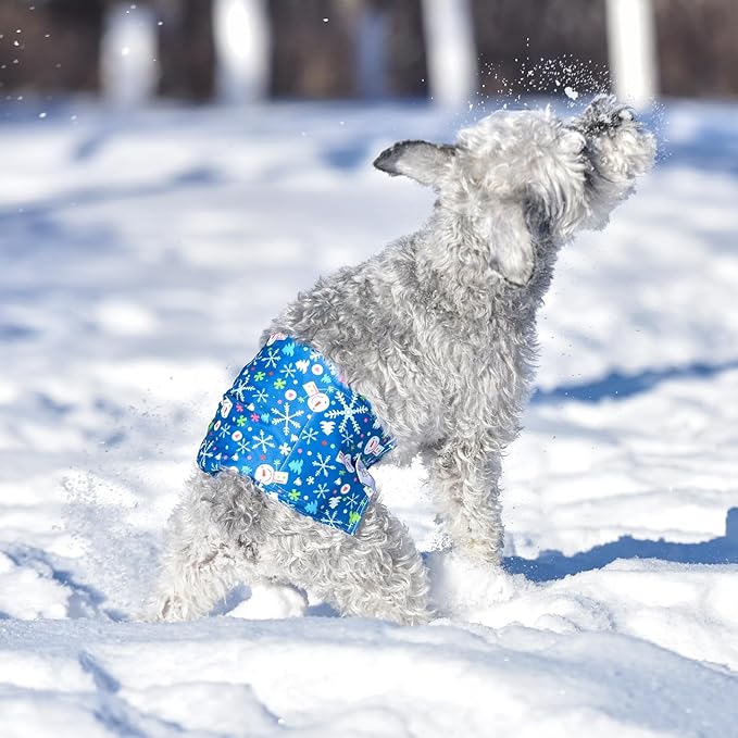 CuteBone Christmas Doggie Diapers for Male Dogs Large Dog Diapers Male DM34L-PawvioPets