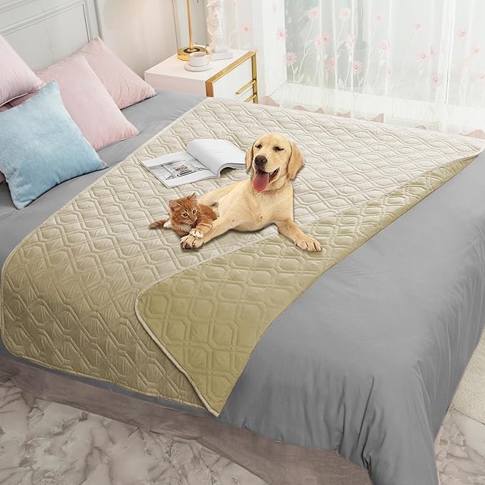 Ameritex Waterproof Dog Bed Cover Pet Blanket for Furniture Bed Couch Sofa Reversible-PawvioPets