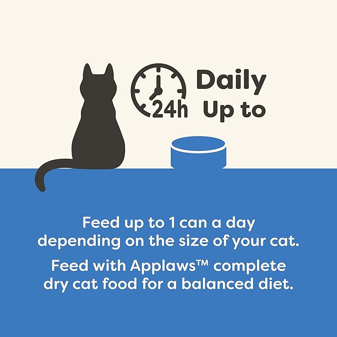 Applaws Natural Wet Cat Food, 24 Count, Limited Ingredient Canned Wet Cat Food, Tuna Fillet with Shrimp in Broth, 5.5oz Cans-PawvioPets
