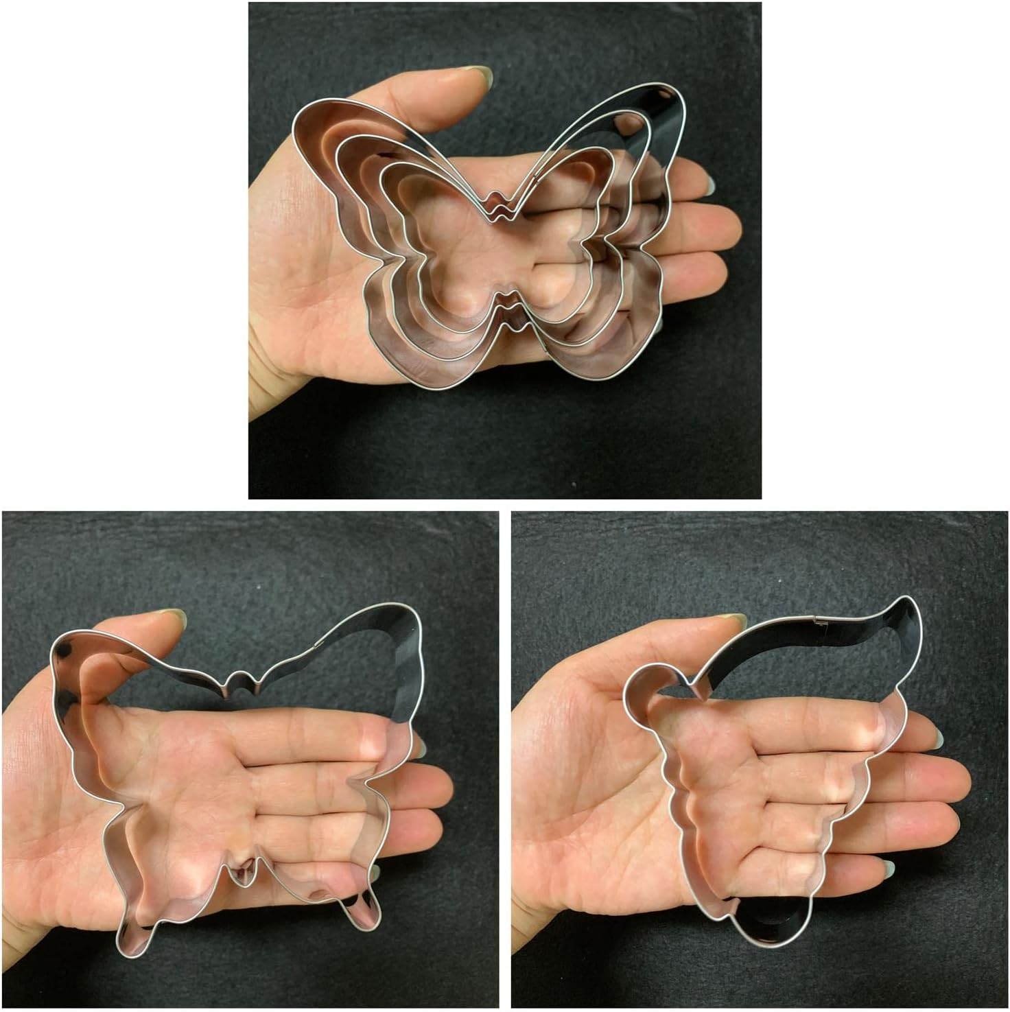 Butterfly Cookie Cutter Set-5 Piece-Butterfly Fondant Biscui Cutters