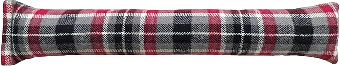 15" Catnip Cat Kicker Toys/Kitty Kick Sticks/Cat-Nip Kick Sticks (Red/Grey Flannel) (Kickers Filled with 1 oz Premium Canadian Catnip)-PawvioPets