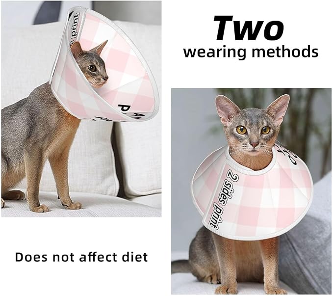 Custom Cats Recovery Suit Kit Lick Prevention Pet Recovery Collar for Wound Care Pet Cone Alternative-PawvioPets