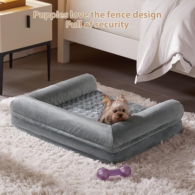 BFPETHOME Dog Beds for Large Dogs, Orthopedic Dog Bed for Medium Large Dogs,Big Waterproof Couch Pet Bed with Removable Washable Cover-PawvioPets