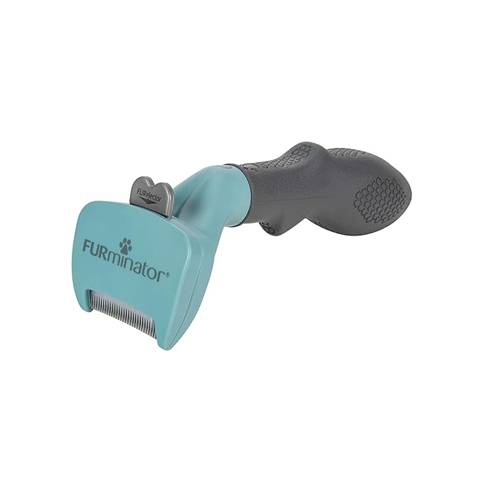FURminator® deShedding Tool For Small Cats, Short Hair, Removes Loose Hair From Shedding-PawvioPets