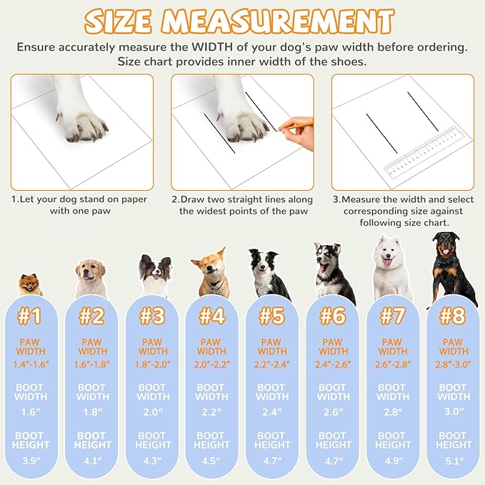 Dog Shoes for Medium Large Size Dogs, Breathable Dog Shoe for Hot Pavement, Dog Booties and Paw Protectors to Prevent Licking, Anti-Slip Dog Boots with Reflective for Summer, Hiking, Snow (Size 8)-PawvioPets