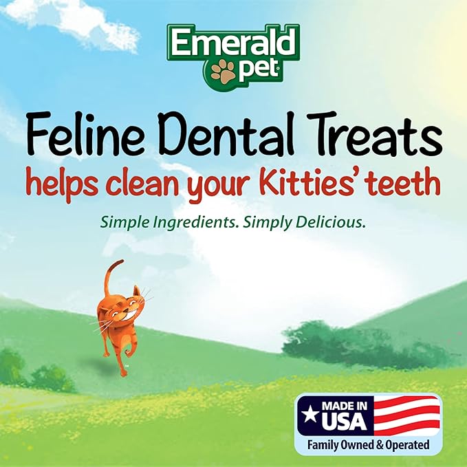 Feline Dental Treats — Tasty and Crunchy Cat Dental Treats Grain Free — Natural Dental Treats to Clean Cat Teeth, Freshen Cat Breath, and Reduce Plaque and Tartar Buildup — Catnip Treats, 11 oz-PawvioPets