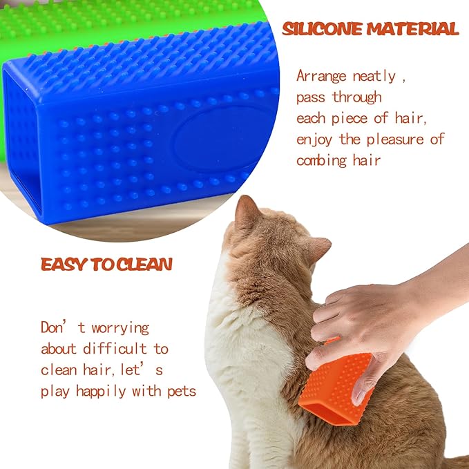 2pcs Pet Dog Cat Hair Remover, Pet Hair Removal Tool, Hollow Cleaner Brush for car，Interior, Furniture, Sofa-PawvioPets