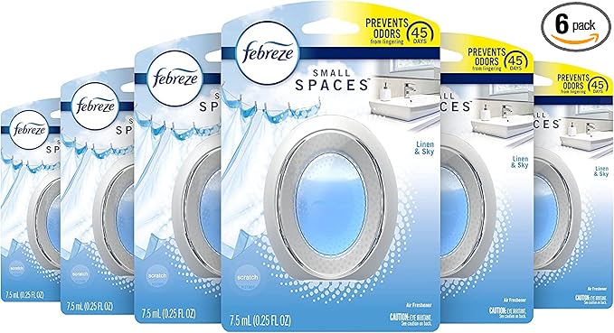 Febreze Small Spaces Air Freshener - Linen & Sky (Pack of 6) 6-PawvioPets