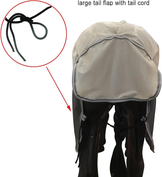 BARN & STABLE Breathable and UV Protective Horse Fly Sheets Tear-Resistant Mesh Fly Sheets for Horse Comfy Equine Summer Sheets with Removable Web Leg Straps-PawvioPets