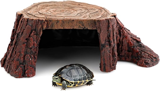 Aquarium Tank Accessories, Safe & Comfortable Hide, Reptile Hideout, Tortoises, Lizards, Hamster House-PawvioPets