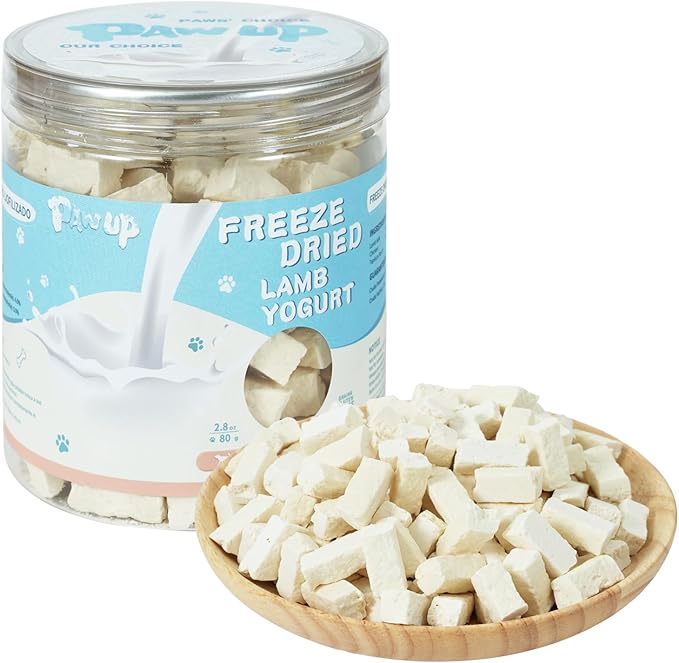 Freeze Dried Sheep Milk Yogurt Flavor, Gentle Sheep Milk Dog Treats for Sensitive Stomachs Puppies, 2.8 oz-PawvioPets
