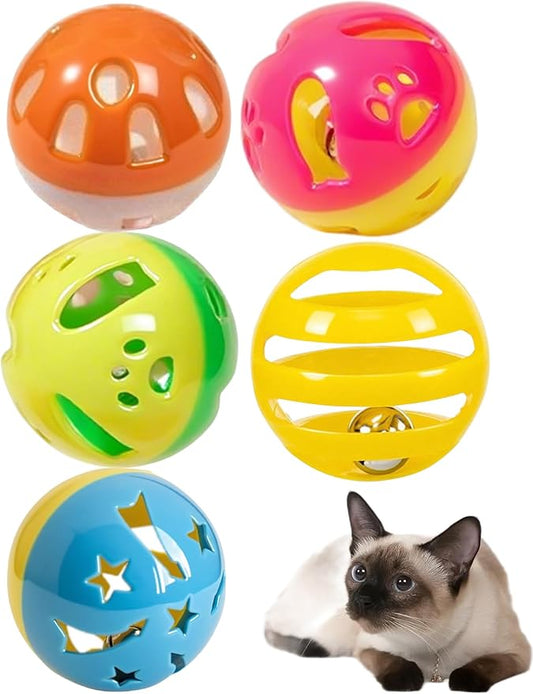 5 Pack Cat Toys, Fun & Interactive (1.5'', Basic Cat Toy Set)-PawvioPets
