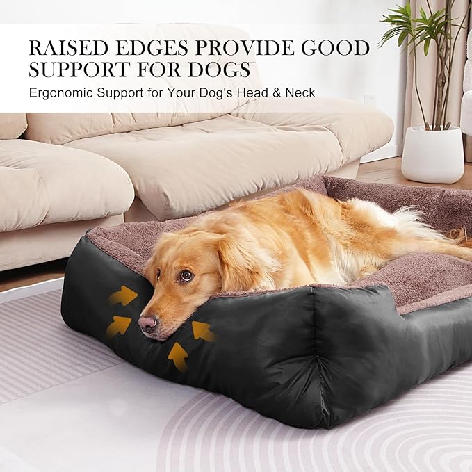 Dog Bed for Large Dogs, Large Dog Bed, Warming Soft Pet Bed, Durable Pet Bed with Anti-Slip Bottom-PawvioPets