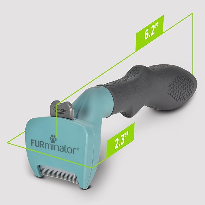 FURminator® deShedding Tool For Small Cats, Short Hair, Removes Loose Hair From Shedding-PawvioPets