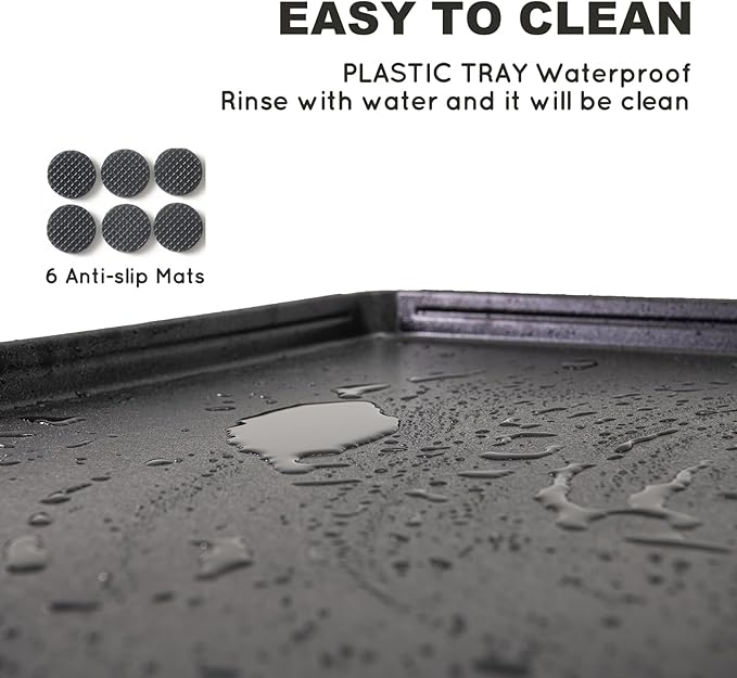 Dog Grass Pad with Tray Small 23" x 16", Ultra-Absorbent Artificial Grass Pad for Dogs Potty(No Grate)Grass Hemmed Edge for Indoor Potty Training Reusable Puppy Pads Dog Litter Box Balcony-PawvioPets