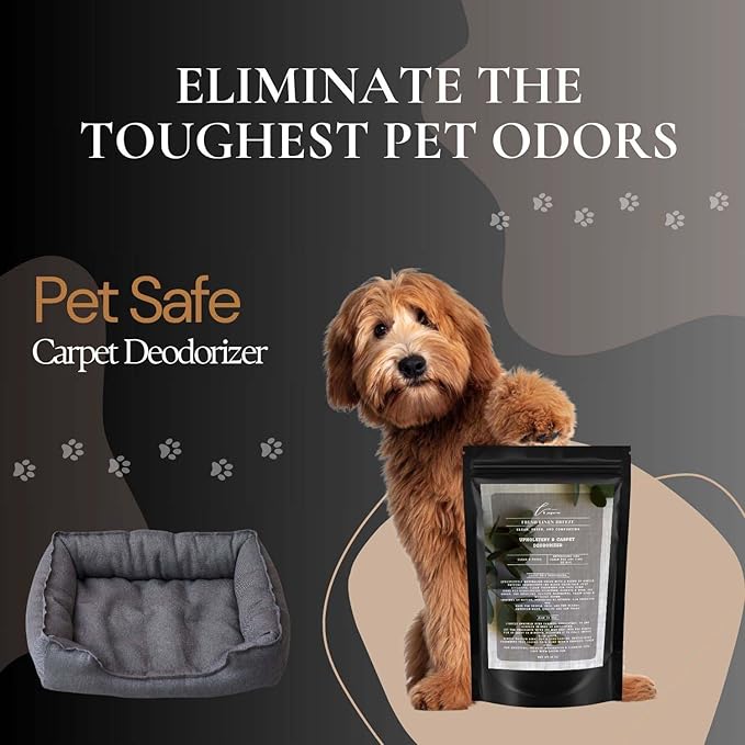Fresh Linen Breeze Carpet Freshener Powder: Powerful Odor Eliminator for Home, Upholstery Deodorizer, Carpet Deodorizer, Pet Urine, Cat Litter Box - Fresh Linen Breeze Fragrance-PawvioPets