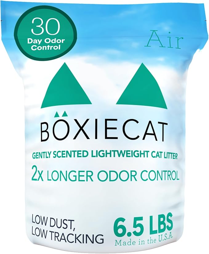 Boxie Gently Scented Cat Litter, Lightweight 30-Day Odor Control, Clumping, 6.5lb-PawvioPets