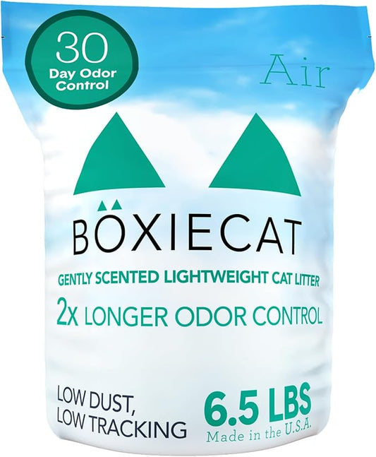 Boxie Gently Scented Cat Litter, Lightweight 30-Day Odor Control, Clumping, 6.5lb-PawvioPets